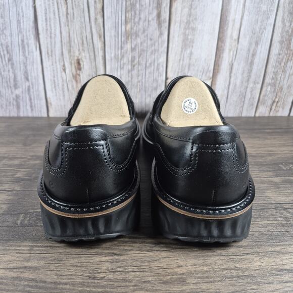 ECCO St.1 Hybrid Black Leather Penny Loafers Men\'s Sz 11-11.5 EU45 New w/Box main image 8